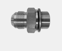 STAINLESS STEEL STRAIGHT CONNECTOR (2404-BSPP) - MALE JIC 37 x MALE BSPP