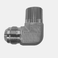 STAINLESS STEEL 90 ELBOW ADAPTERS (2501-BSPP) - MALE JIC x MALE NON-ADJUSTABLE BSPP 90